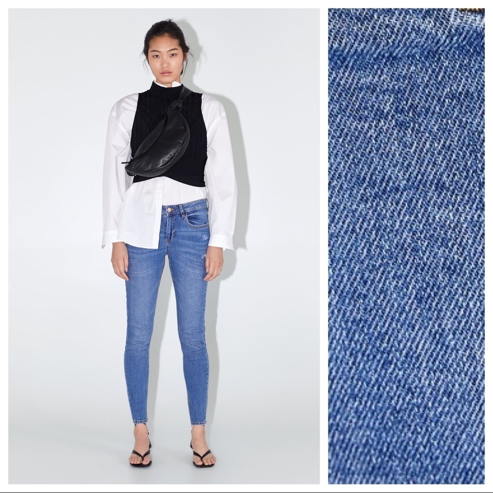 NWT. Zara Z1975 Mid-rise Skinny Jeans. Size 2.